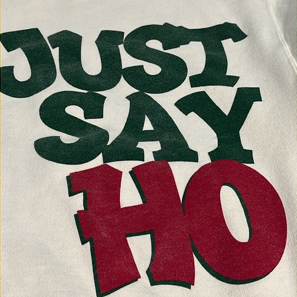 Maze 1995 Ho Ho Ho Sweatshirt Large Vintage Christmas Athletic Athleasure - Picture 8 of 12